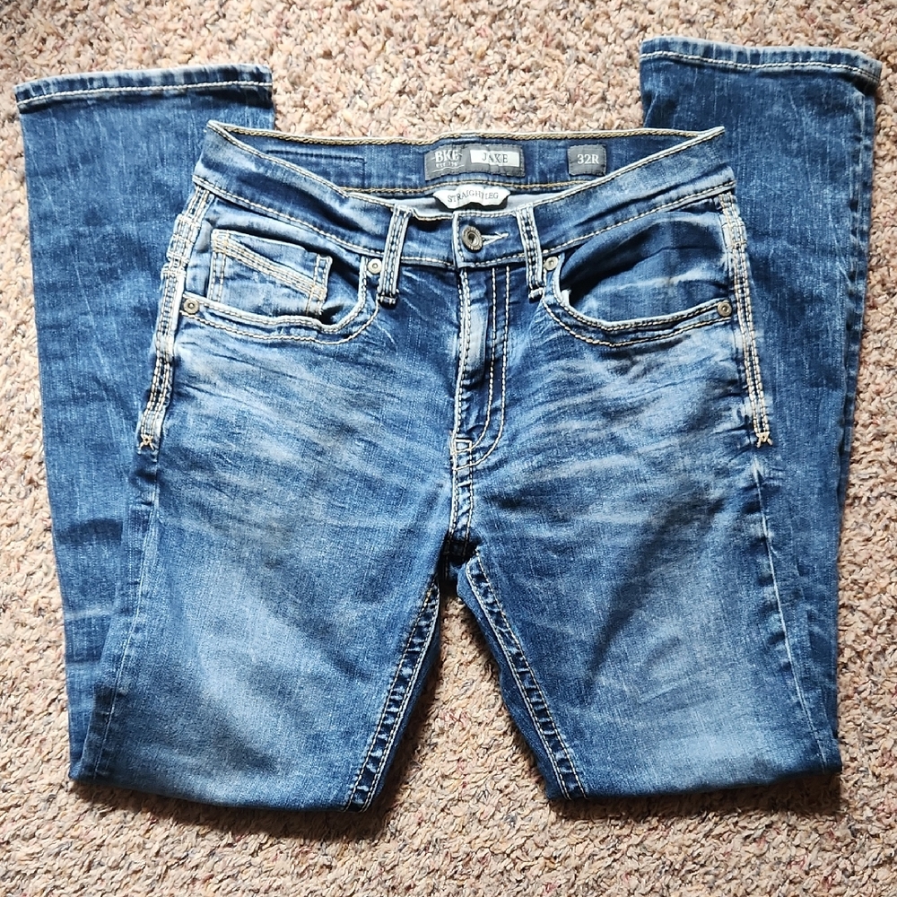 BKE Jake Straight Leg Light Blue Jeans